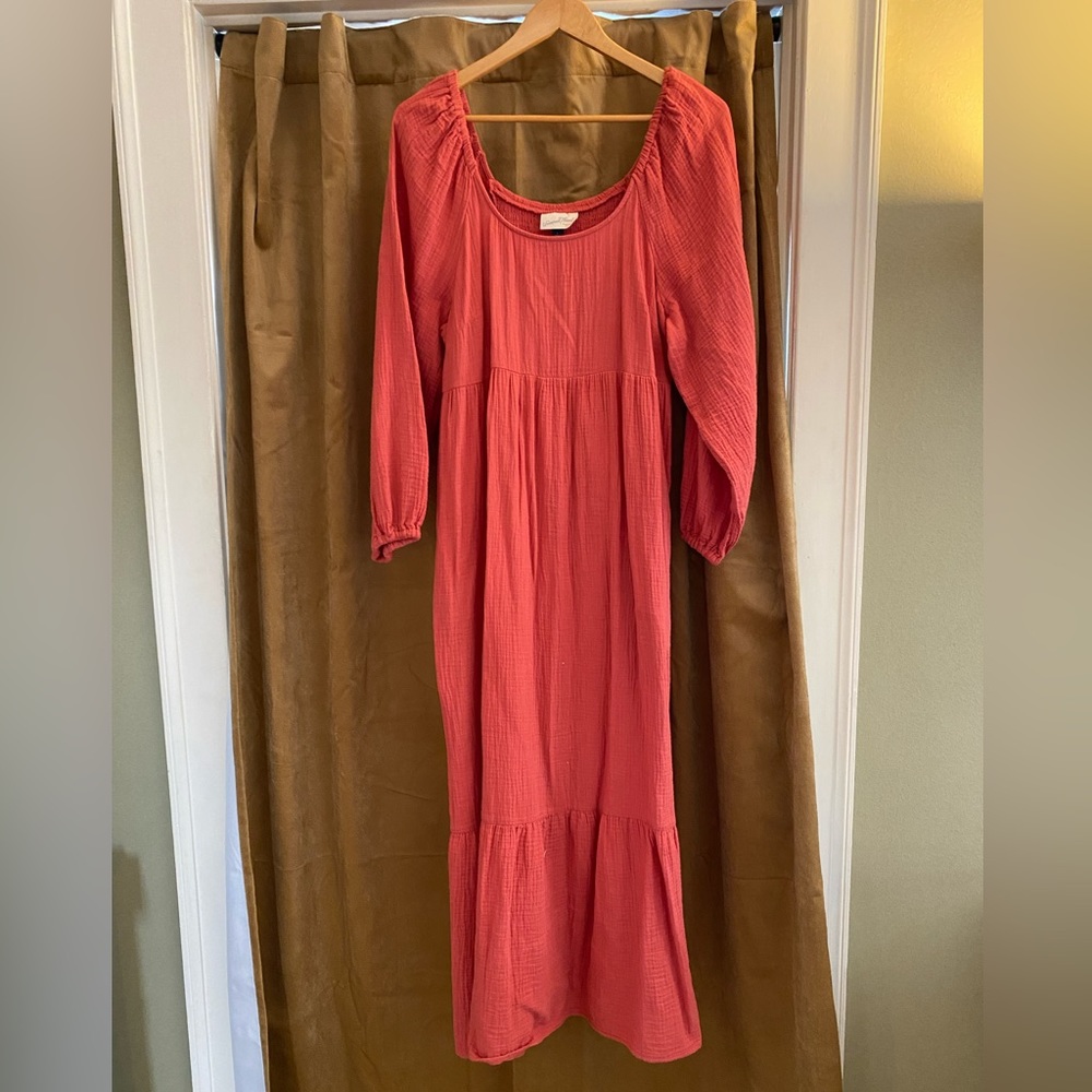 Pink maxi dress